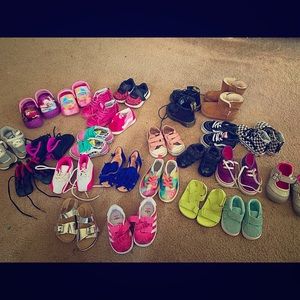 Newborn- Toddler shoes- 40 pair for 100$